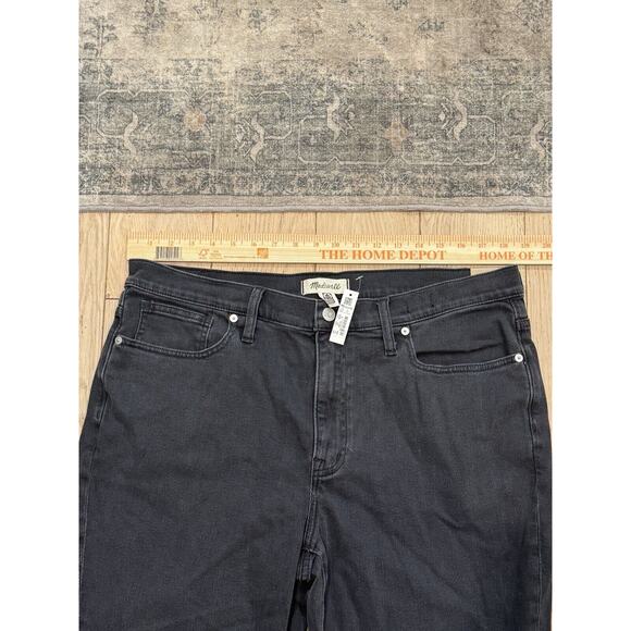 NWT MADEWELL The Girl Jean Straight Leg Black Denim‎ Jeans Women's Size W 32 - Picture 6 of 12